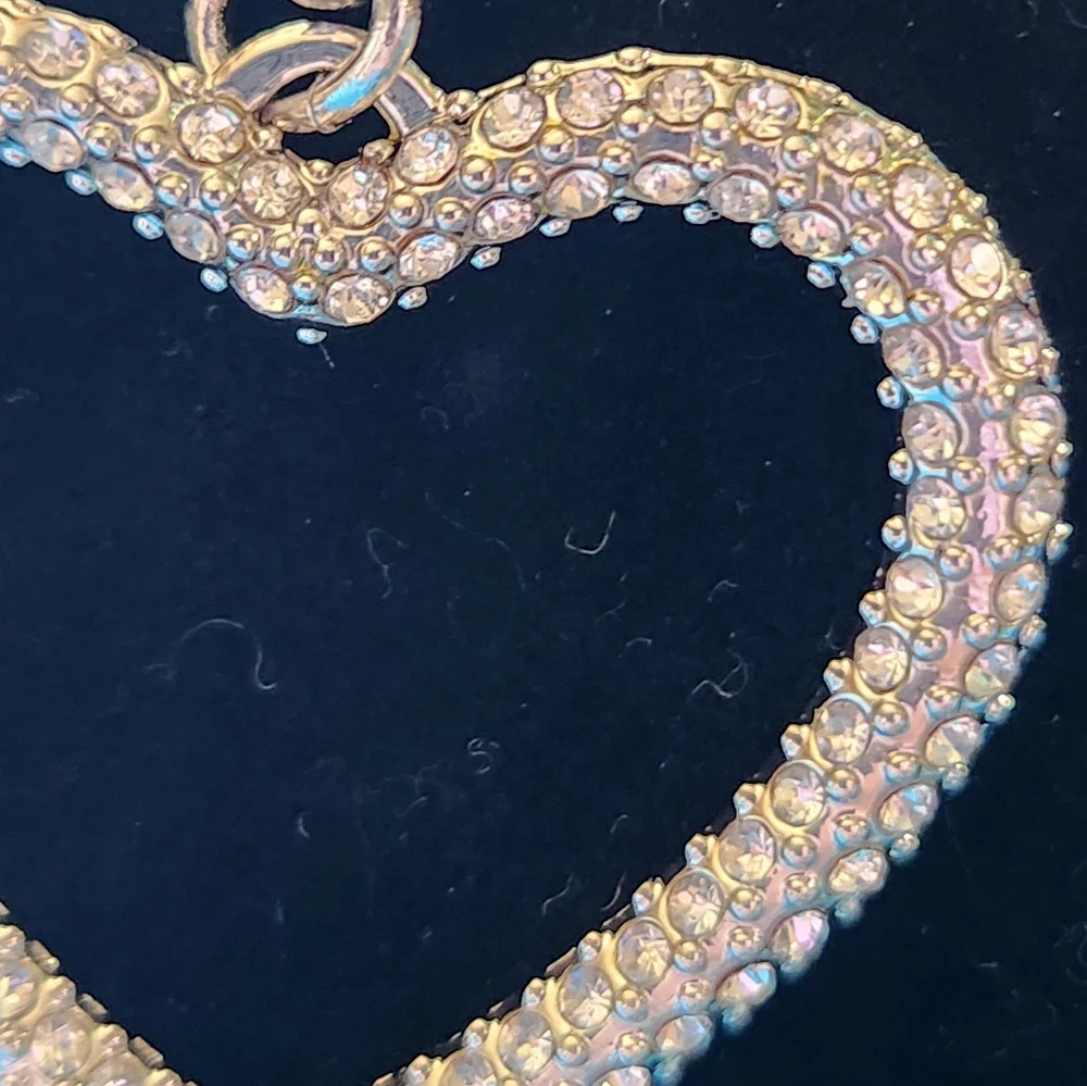 Swarovski silver toned